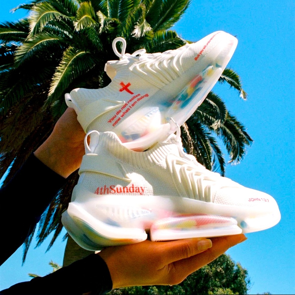 4th Sunday Air Flex+ Unisex Sneakers Crimson/White NEW in BOX Multiple Sizes